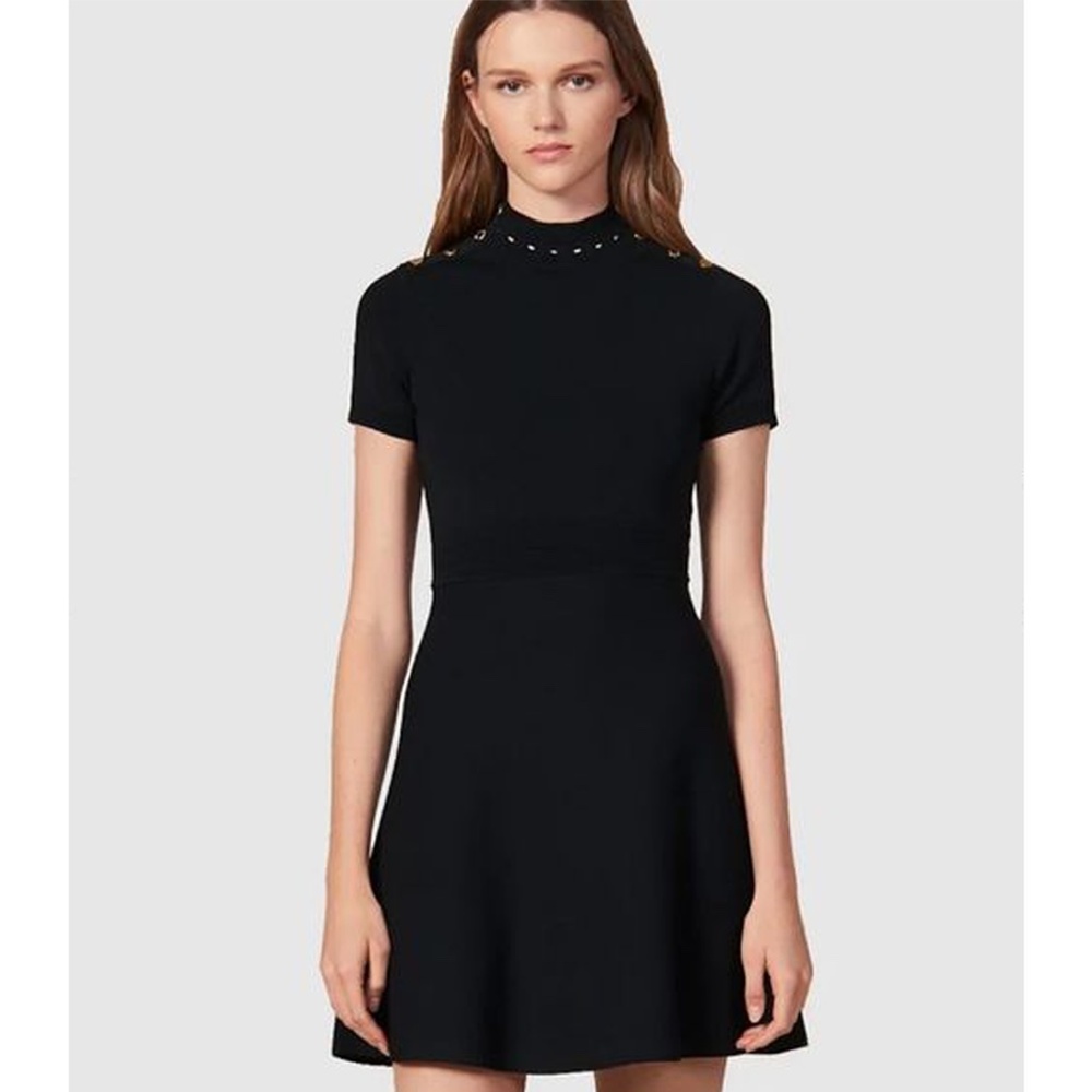 Sandro Paris  Liora Fit & Flare Sweater Dress SIZE M | US: 8 | EU: 38 EX. COND